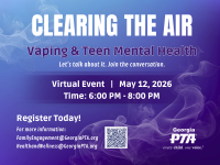 Clearing the Air Vaping and Teen Mental Health Virtual Event